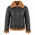 Women’s Black B3 Bomber Shearling Jacket